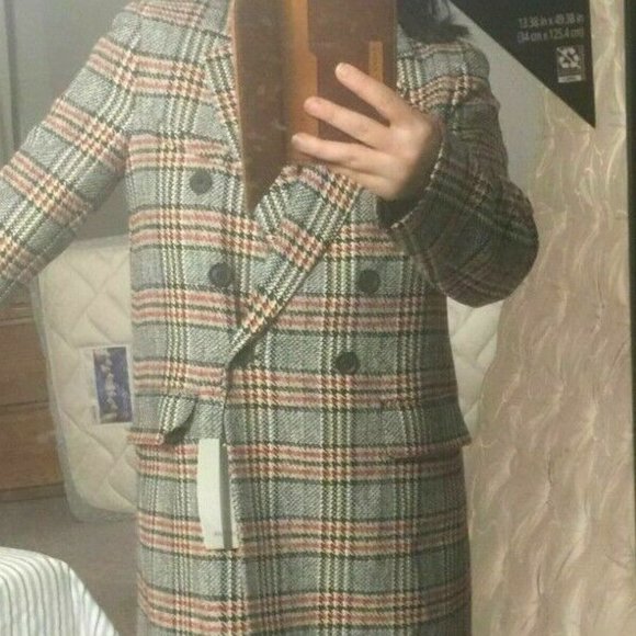❤️LAST ❤️ NWT ZARA LONG DOUBLE BREASTED COAT - Picture 2 of 13